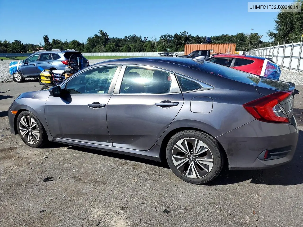 2018 HONDA CIVIC VIN JHMFC1F32JX034814 — фото 2