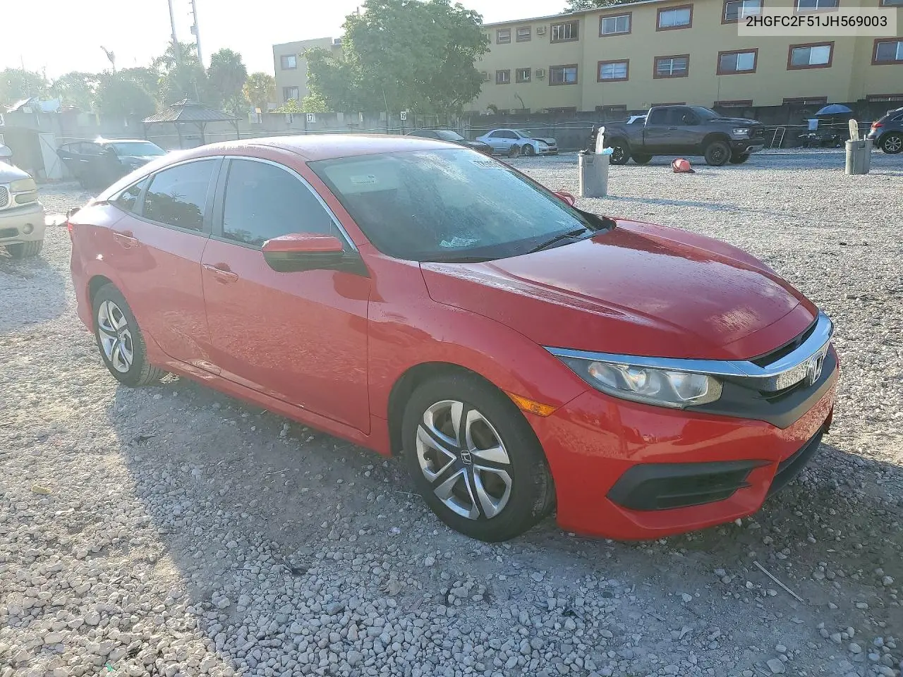 2018 HONDA CIVIC VIN 2HGFC2F51JH569003 — фото 5