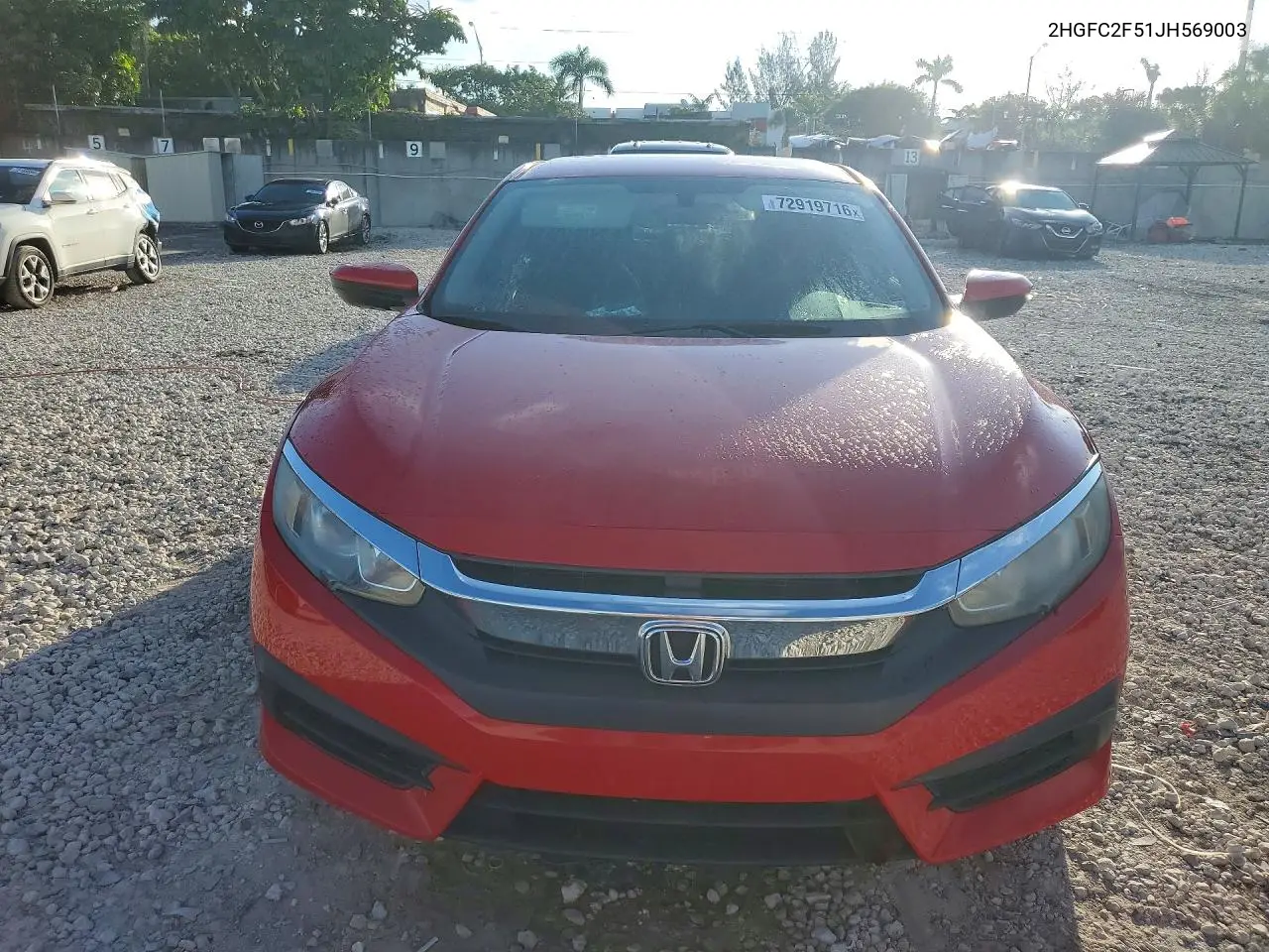 HONDA CIVIC 2018, VIN 2HGFC2F51JH569003