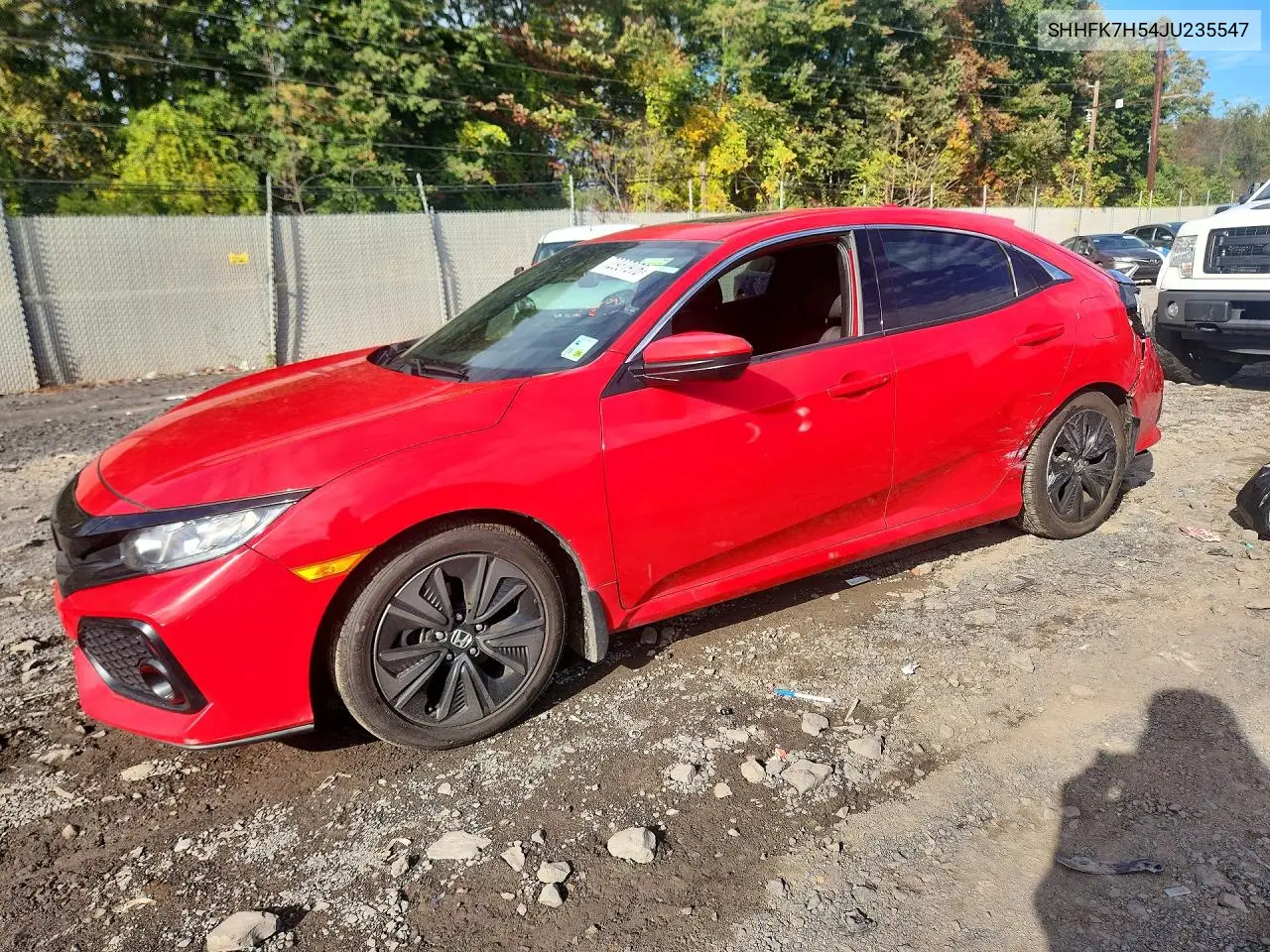 HONDA CIVIC 2018, VIN SHHFK7H54JU235547