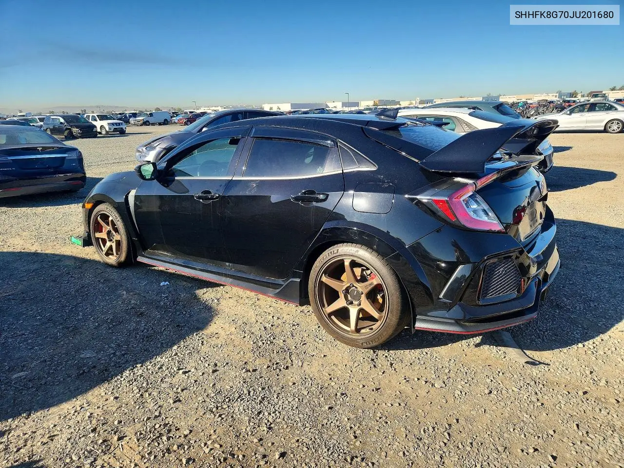 2018 HONDA CIVIC VIN SHHFK8G70JU201680 — фото 2