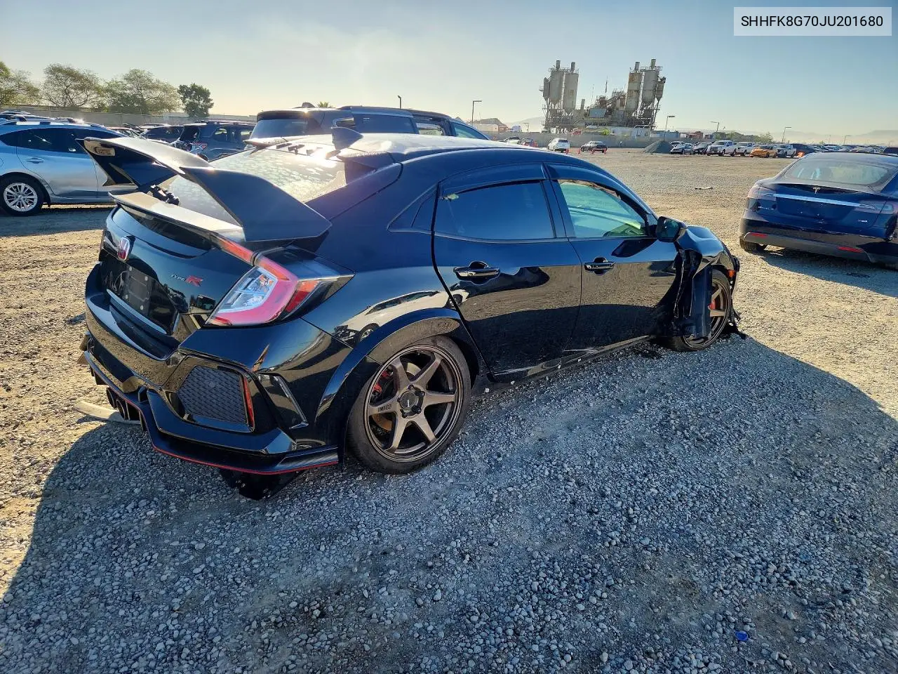 2018 HONDA CIVIC VIN SHHFK8G70JU201680 — фото 3