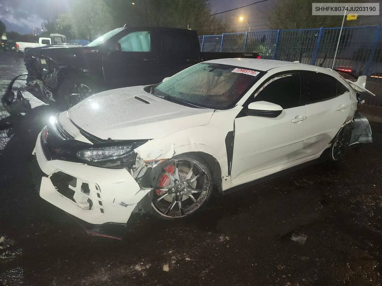HONDA CIVIC 2018, VIN SHHFK8G74JU203190