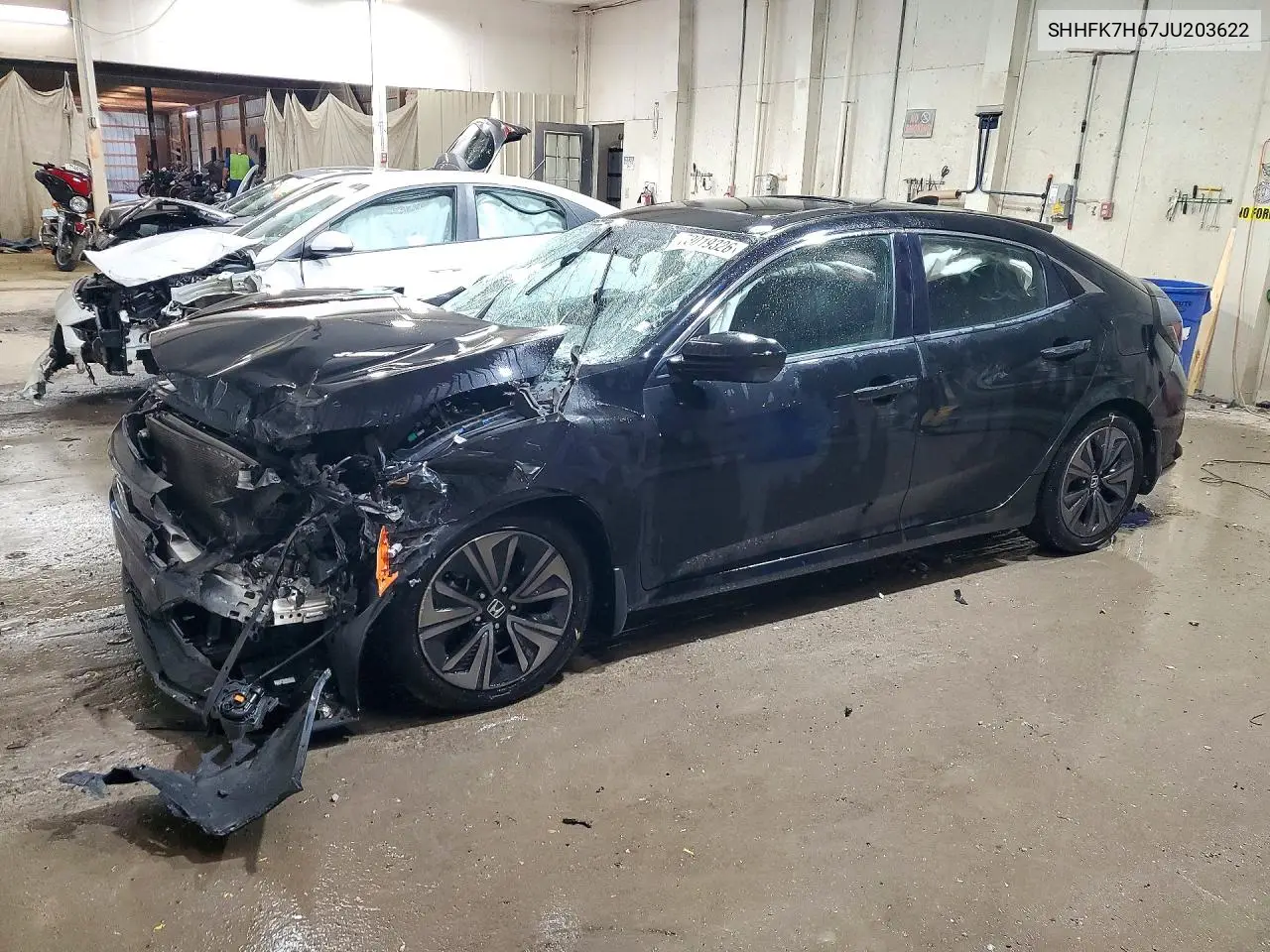 HONDA CIVIC 2018, VIN SHHFK7H67JU203622