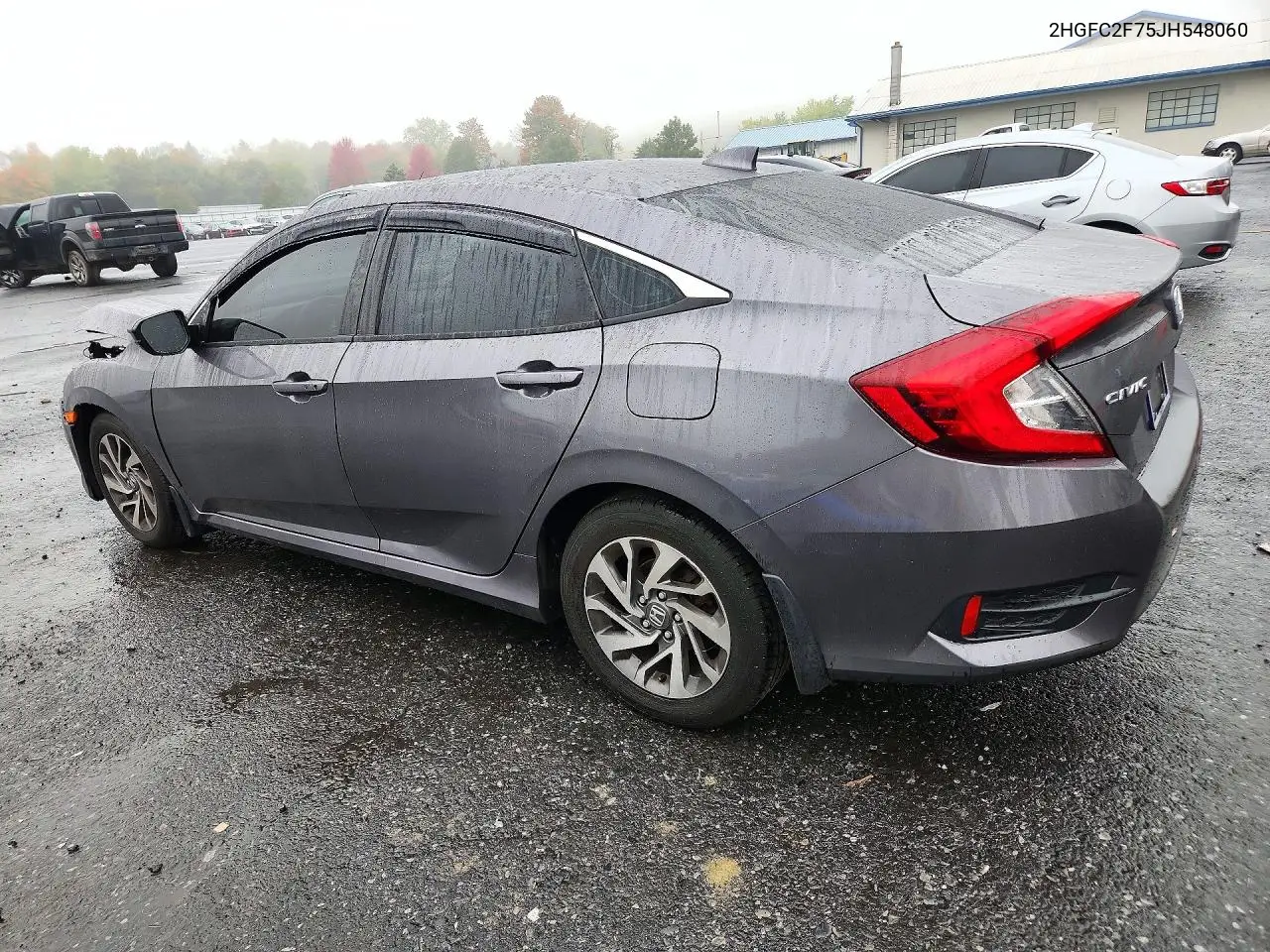 2018 HONDA CIVIC VIN 2HGFC2F75JH548060 — фото 2