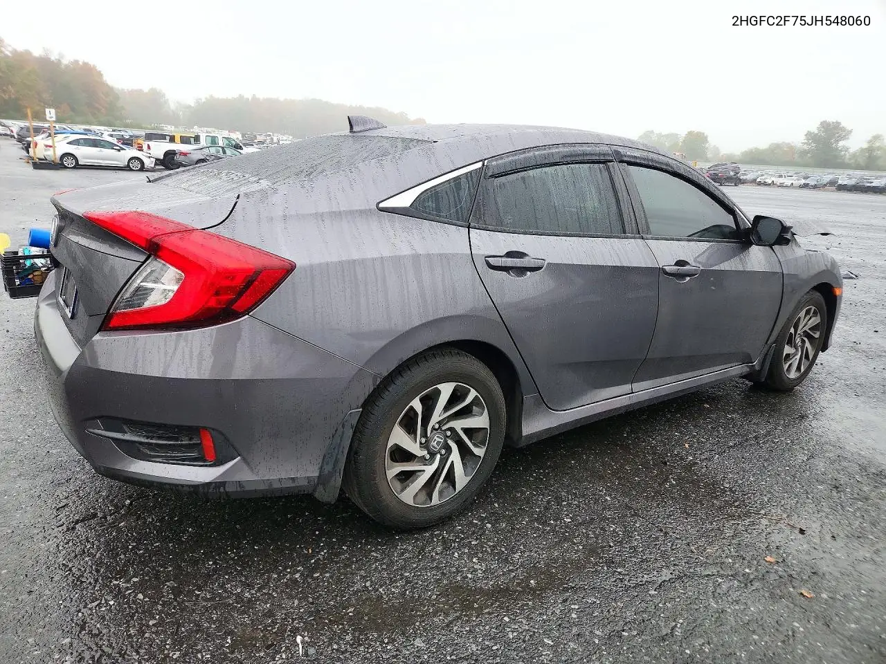 2018 HONDA CIVIC VIN 2HGFC2F75JH548060 — фото 3