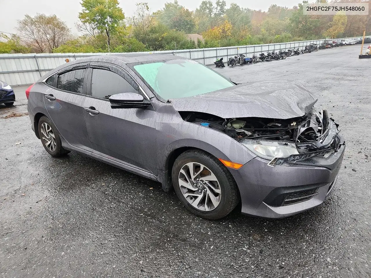 2018 HONDA CIVIC VIN 2HGFC2F75JH548060 — фото 4