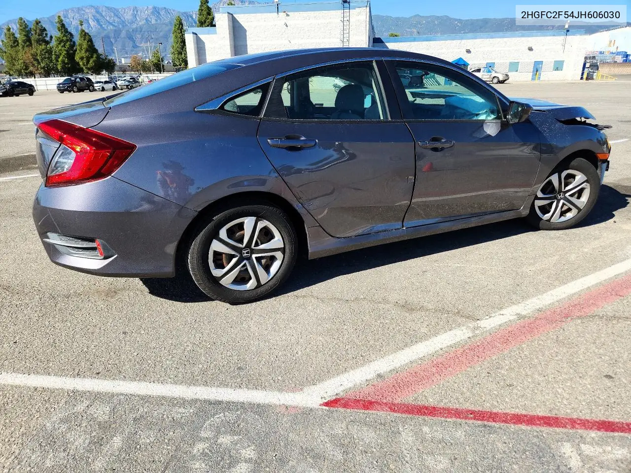 2018 HONDA CIVIC VIN 2HGFC2F54JH606030 — фото 3