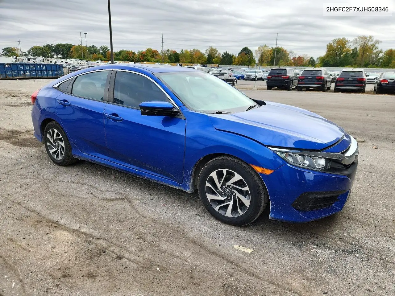 2018 HONDA CIVIC VIN 2HGFC2F7XJH508346 — фото 4