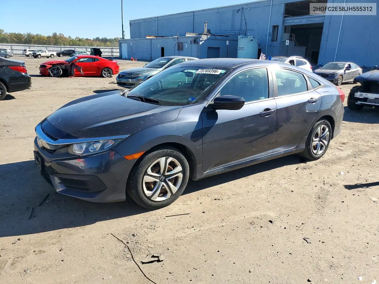 HONDA CIVIC 2018, VIN 2HGFC2E58JH555312