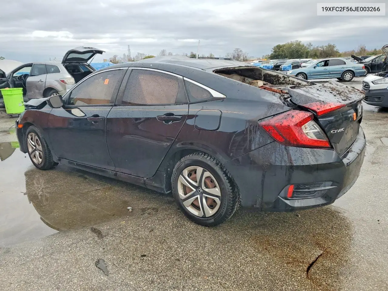 2018 HONDA CIVIC VIN 19XFC2F56JE003266 — фото 2
