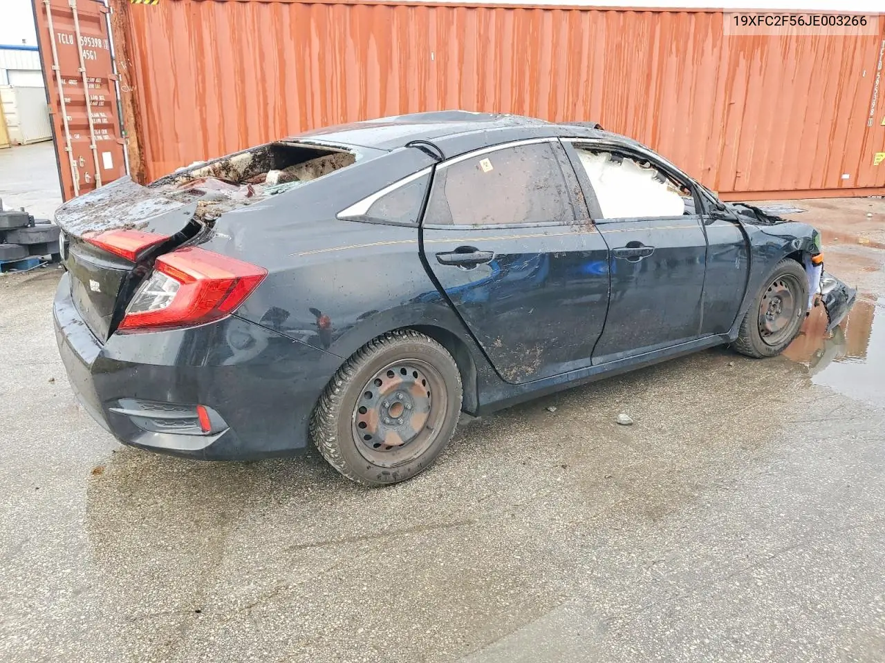 2018 HONDA CIVIC VIN 19XFC2F56JE003266 — фото 3