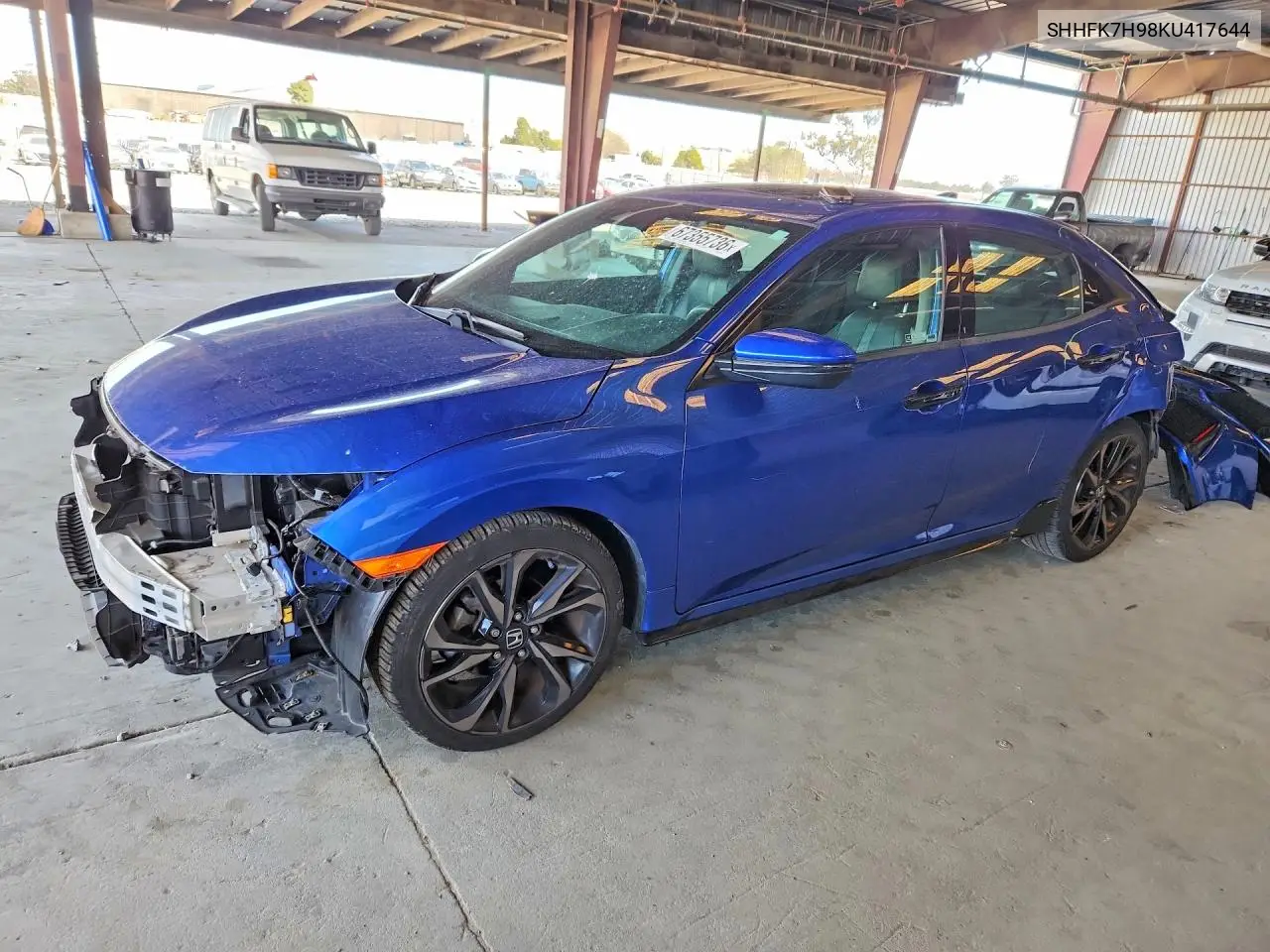 HONDA CIVIC 2019, VIN SHHFK7H98KU417644