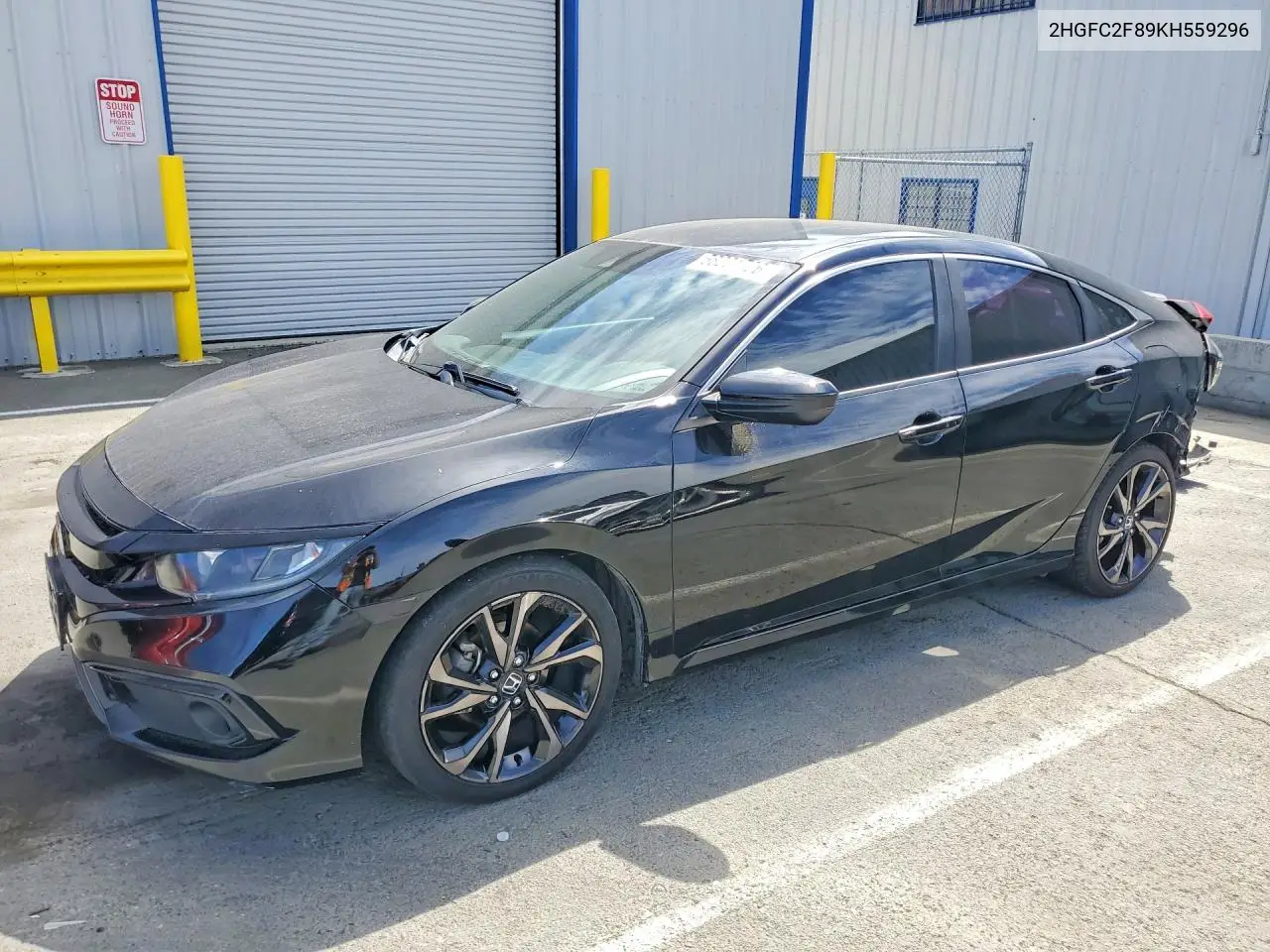 HONDA CIVIC 2019, VIN 2HGFC2F89KH559296