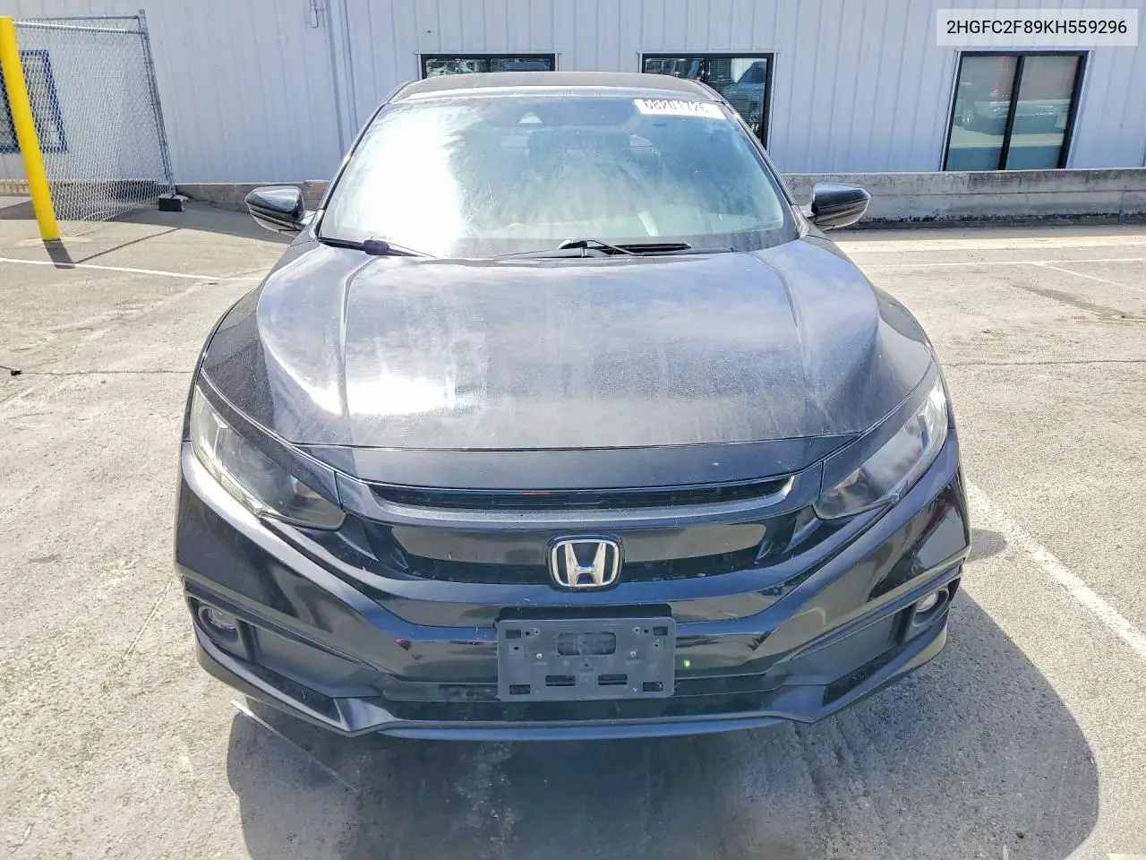 2019 HONDA CIVIC VIN 2HGFC2F89KH559296 — фото 5