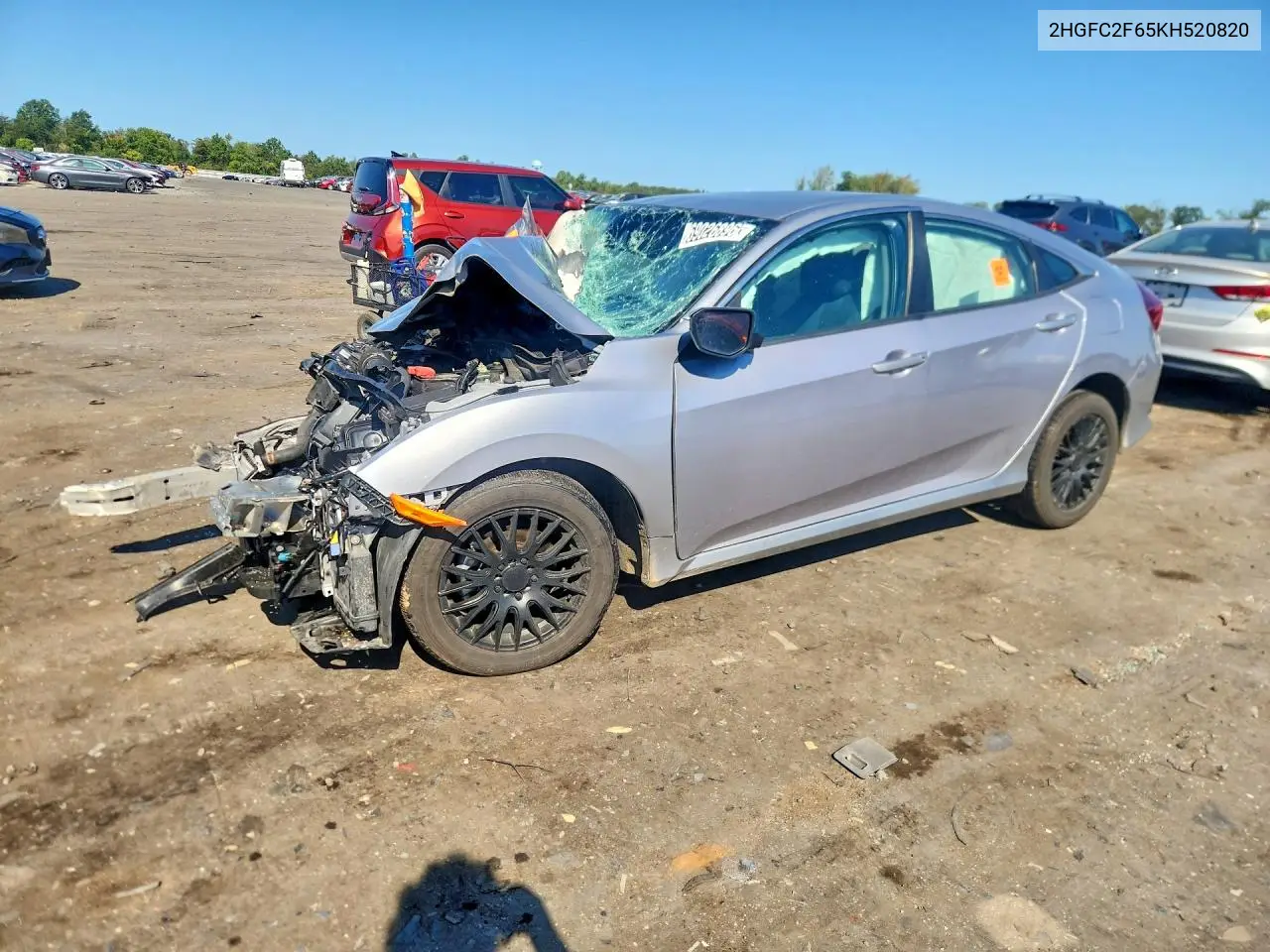 HONDA CIVIC 2019, VIN 2HGFC2F65KH520820