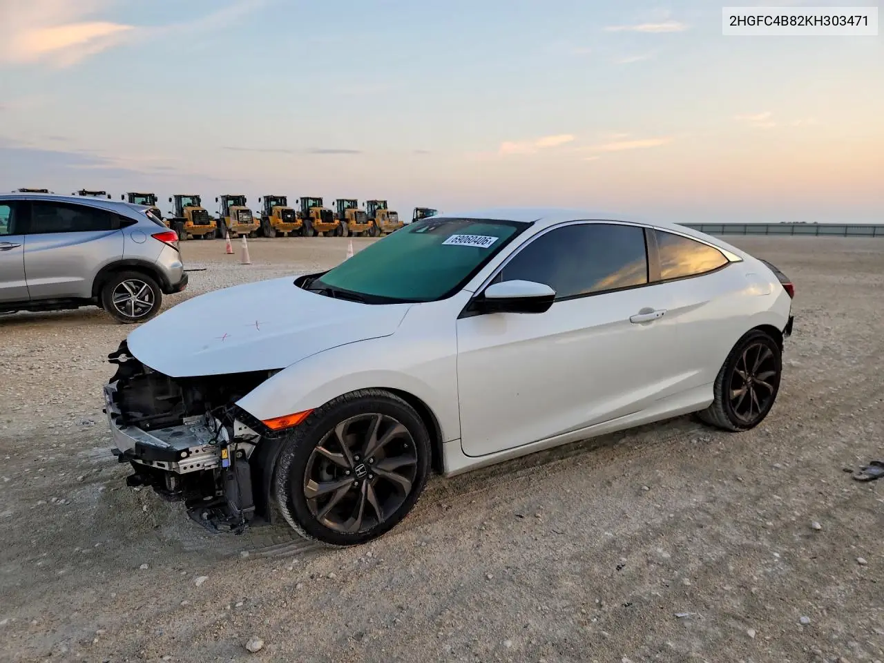 HONDA CIVIC 2019, VIN 2HGFC4B82KH303471