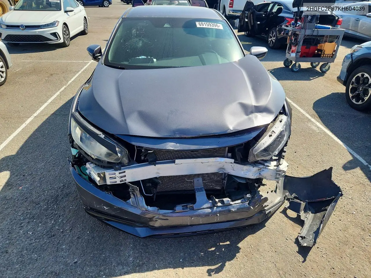 2019 HONDA CIVIC VIN 2HGFC2F87KH604039 — фото 5
