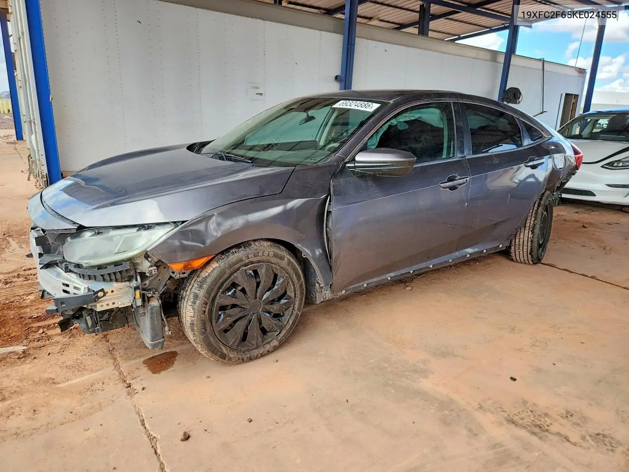 HONDA CIVIC 2019, VIN 19XFC2F65KE024555