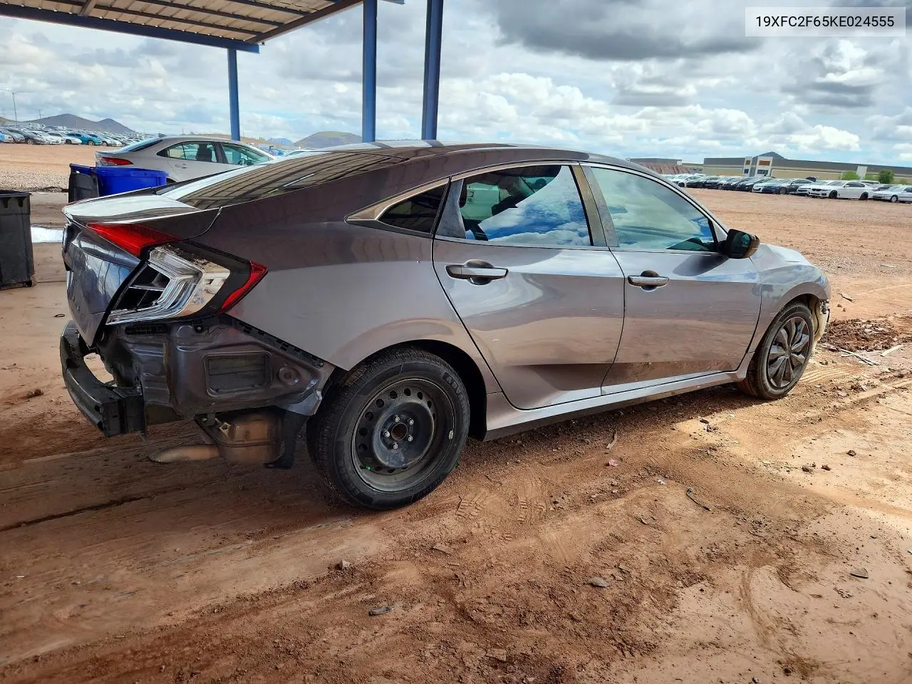 2019 HONDA CIVIC VIN 19XFC2F65KE024555 — фото 3