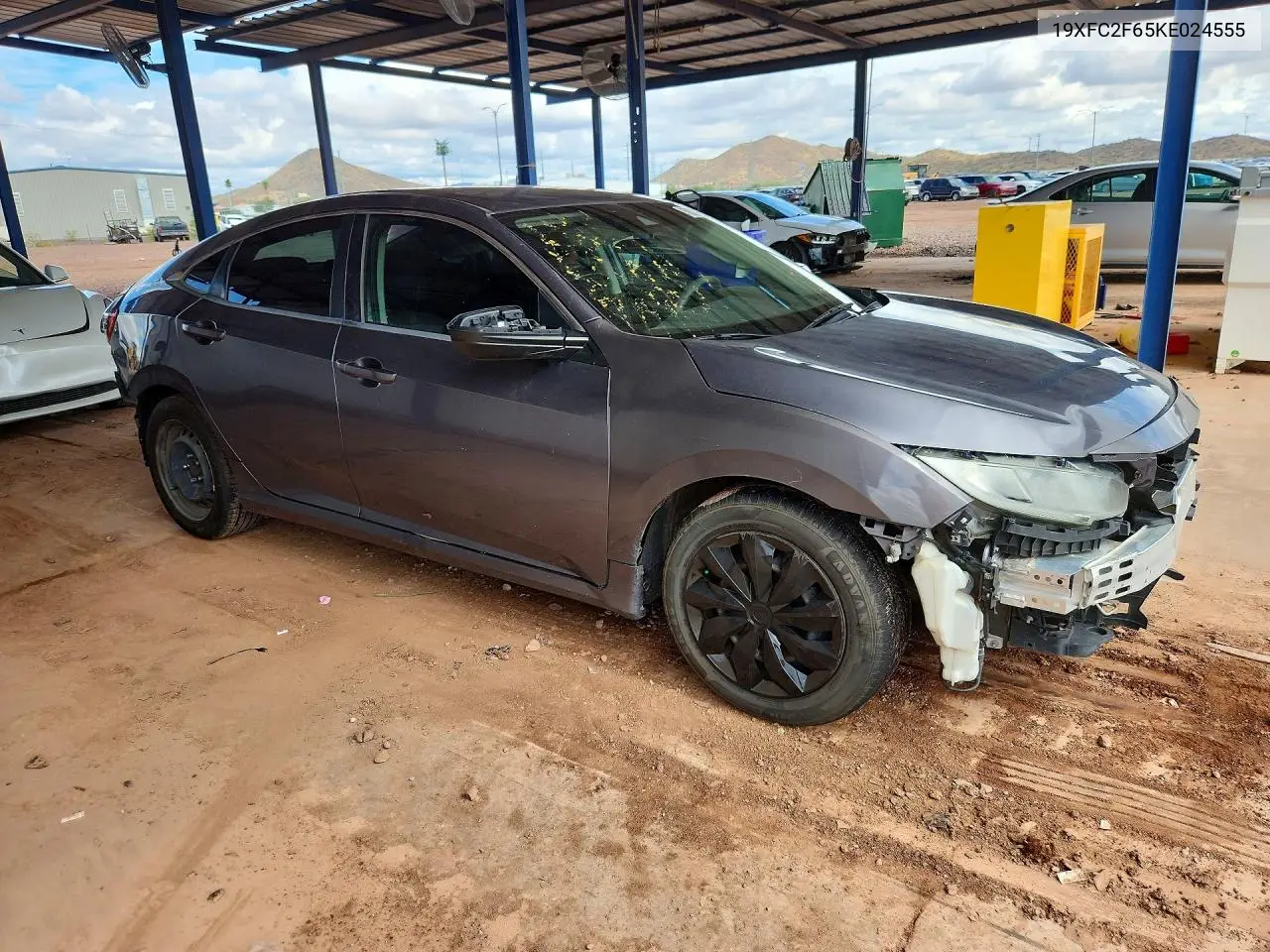 2019 HONDA CIVIC VIN 19XFC2F65KE024555 — фото 4