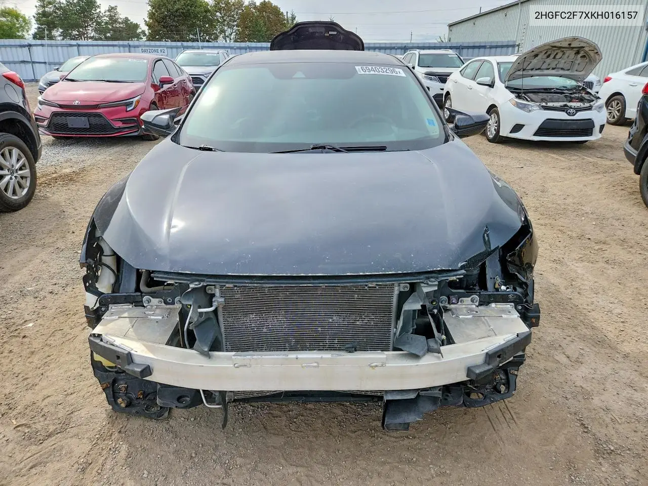 2019 HONDA CIVIC VIN 2HGFC2F7XKH016157 — фото 5