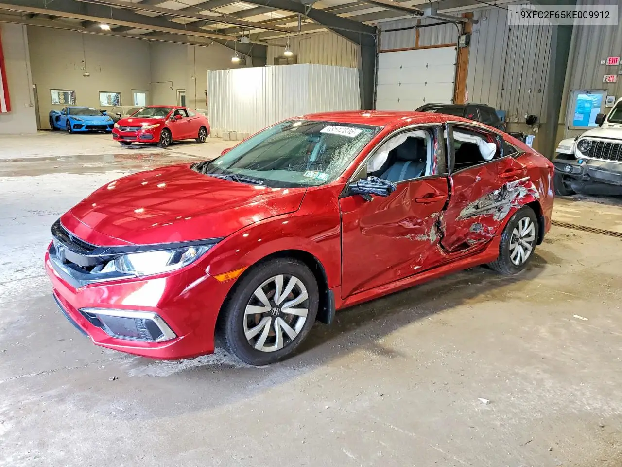 HONDA CIVIC 2019, VIN 19XFC2F65KE009912