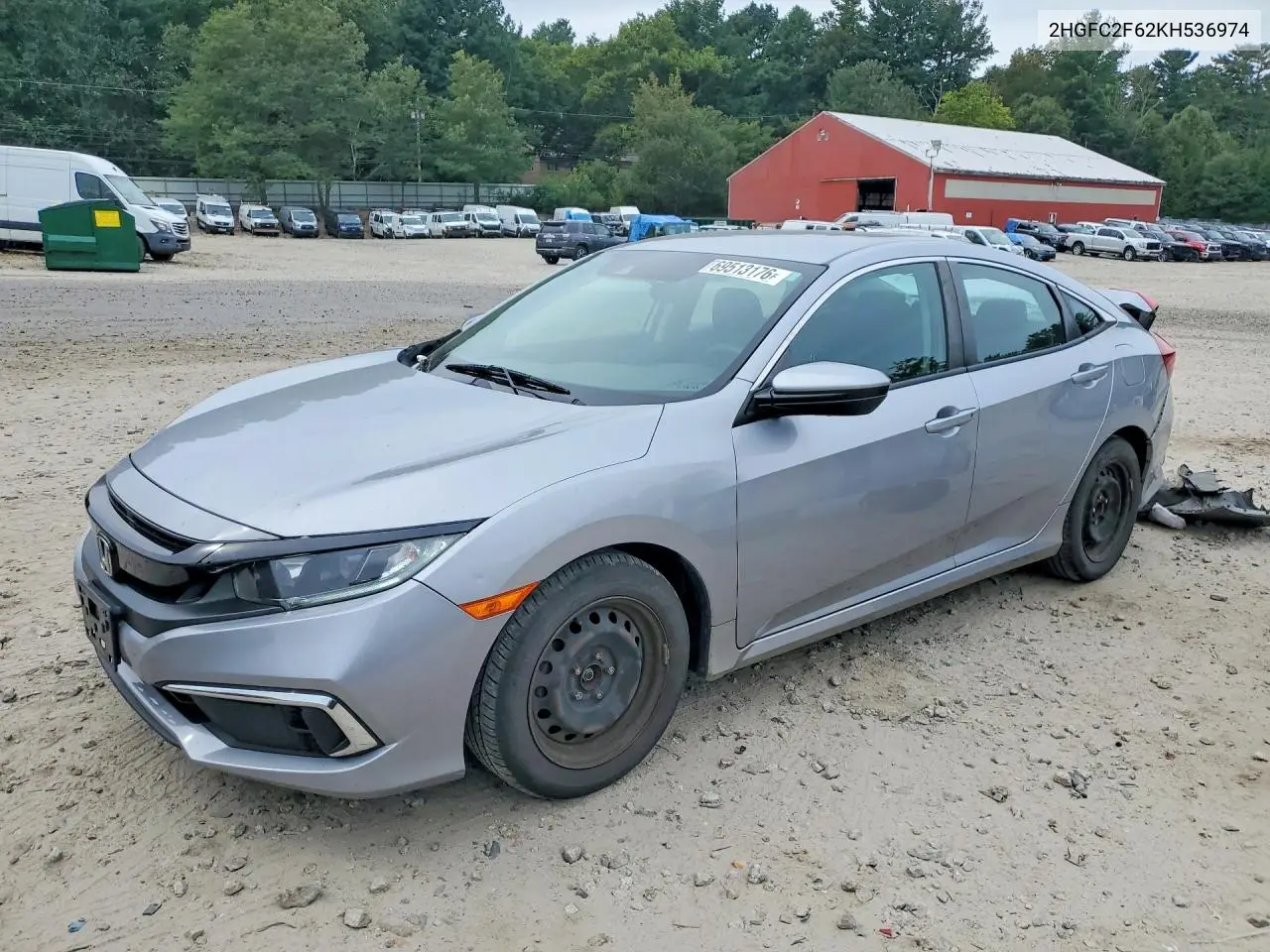 HONDA CIVIC 2019, VIN 2HGFC2F62KH536974