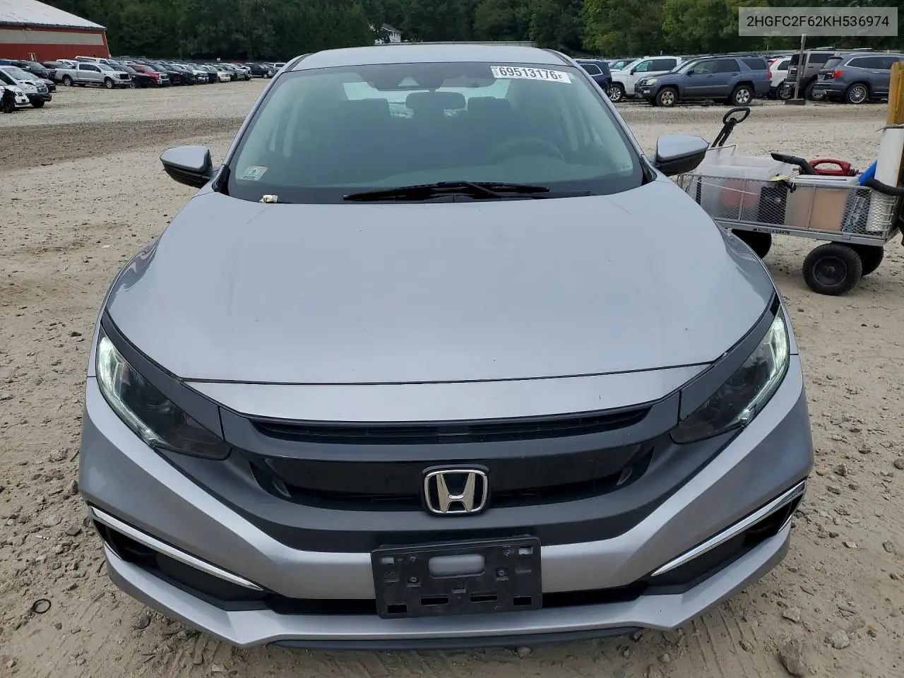 2019 HONDA CIVIC VIN 2HGFC2F62KH536974 — фото 5