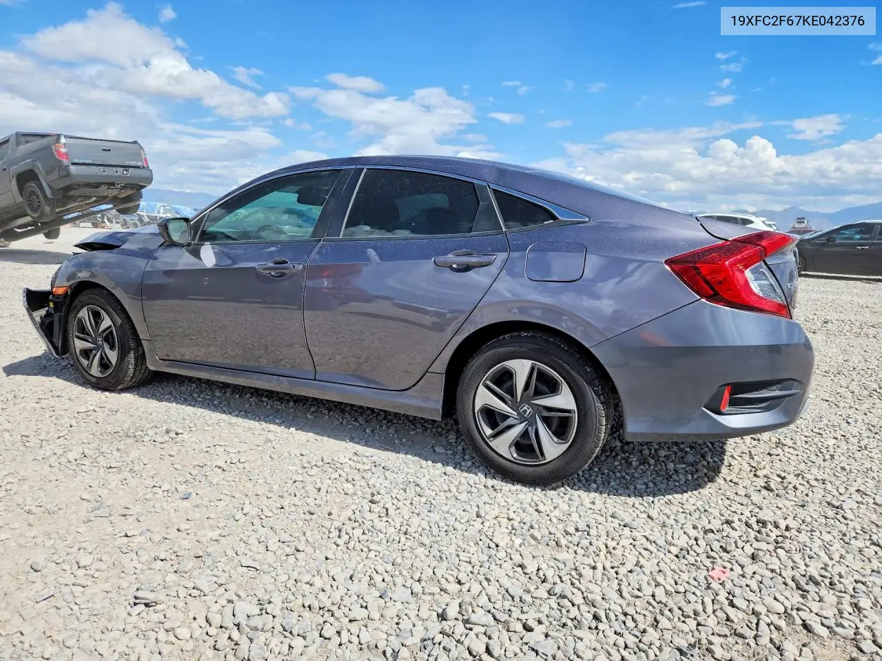 2019 HONDA CIVIC VIN 19XFC2F67KE042376 — фото 2