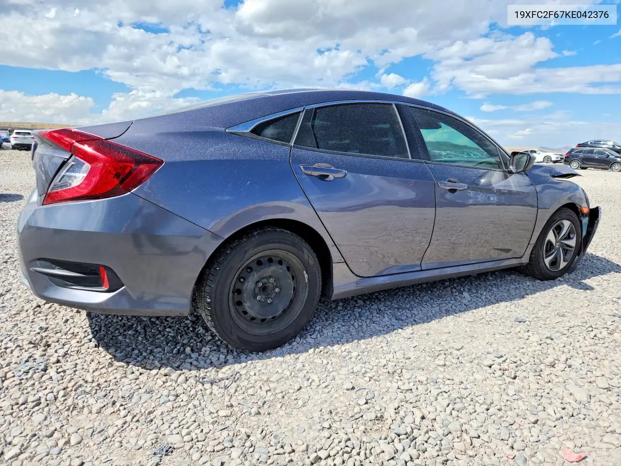 2019 HONDA CIVIC VIN 19XFC2F67KE042376 — фото 3
