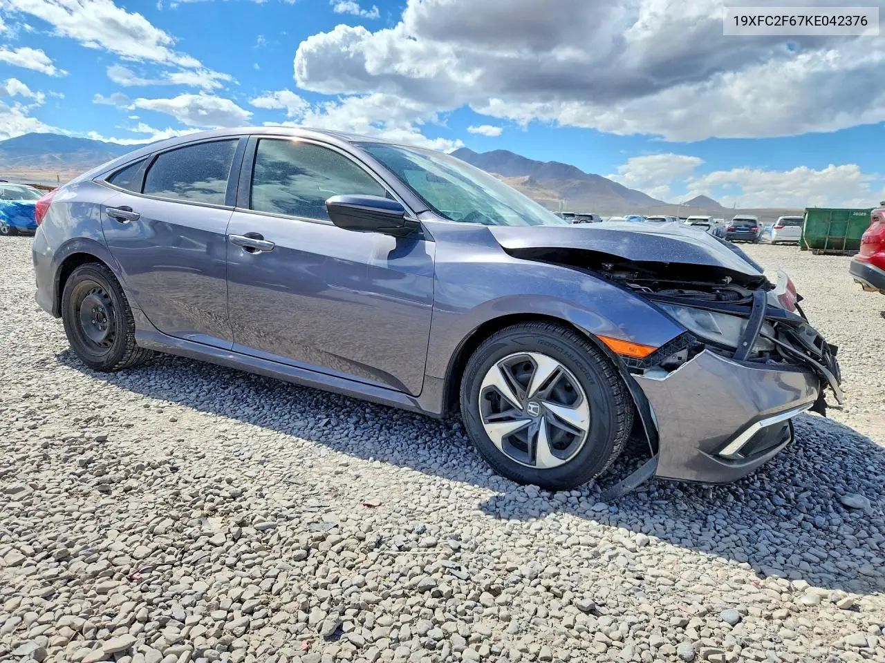2019 HONDA CIVIC VIN 19XFC2F67KE042376 — фото 4