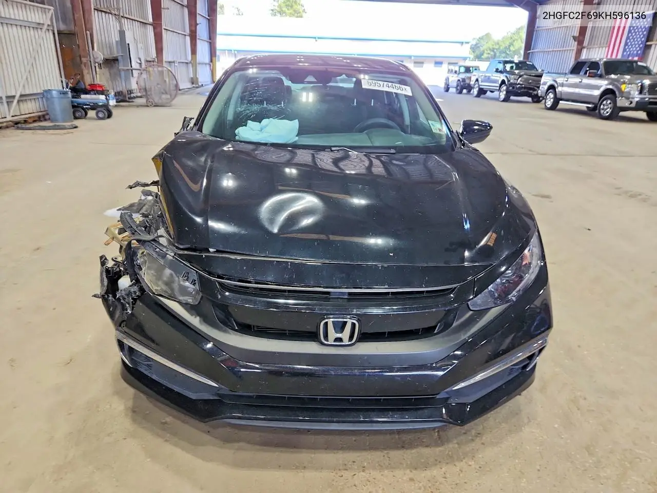 2019 HONDA CIVIC VIN 2HGFC2F69KH596136 — фото 5