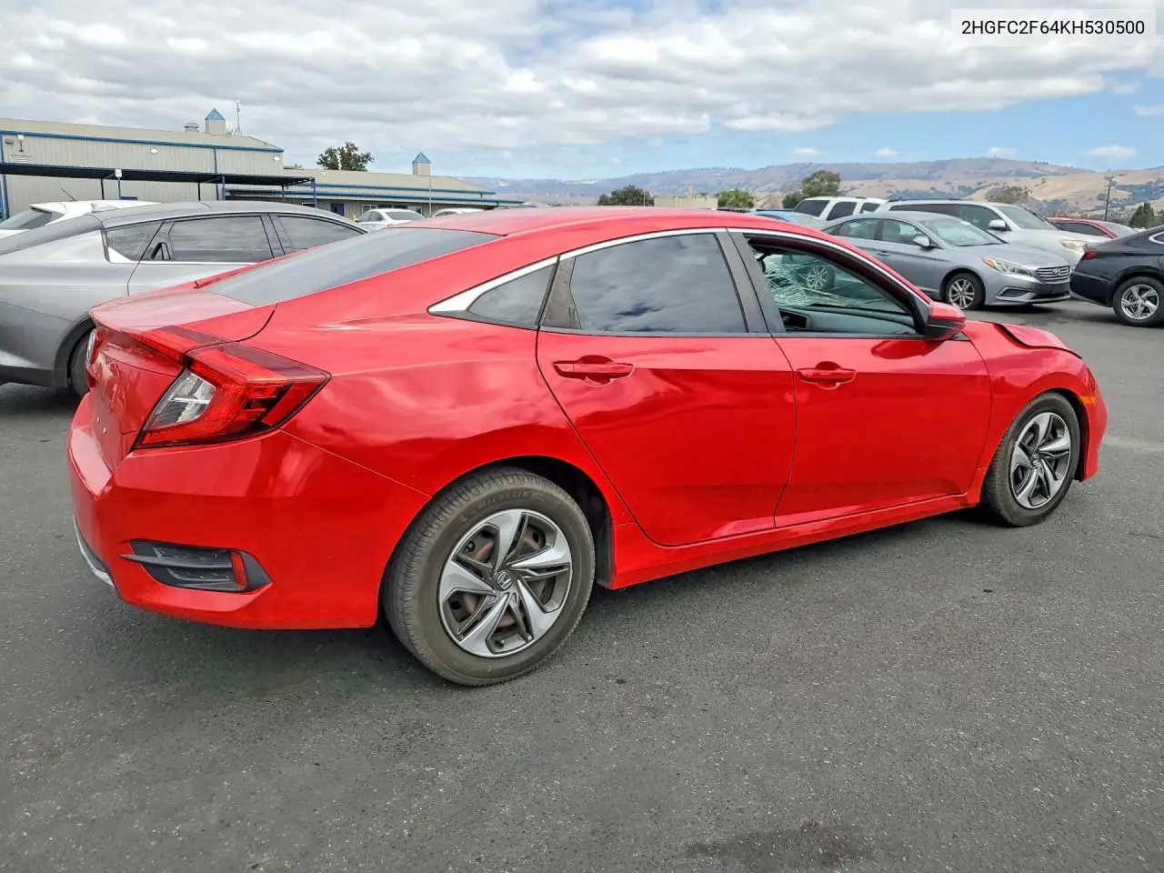 2019 HONDA CIVIC VIN 2HGFC2F64KH530500 — фото 3