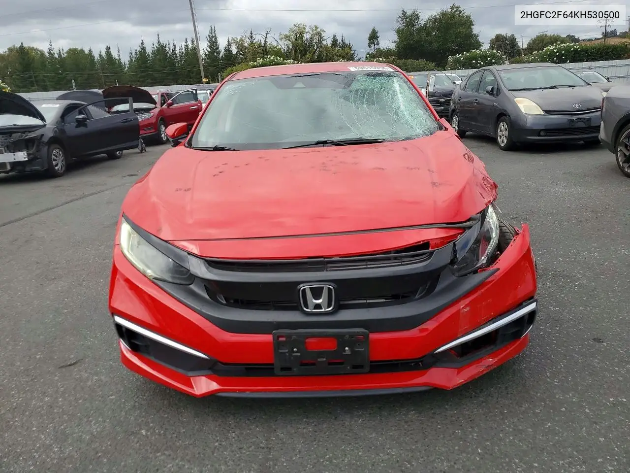 2019 HONDA CIVIC VIN 2HGFC2F64KH530500 — фото 5