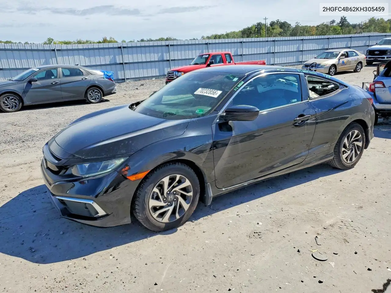 HONDA CIVIC 2019, VIN 2HGFC4B62KH305459