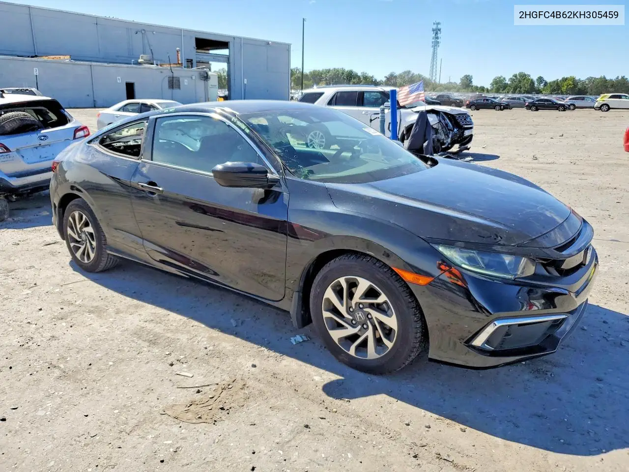 2019 HONDA CIVIC VIN 2HGFC4B62KH305459 — фото 4