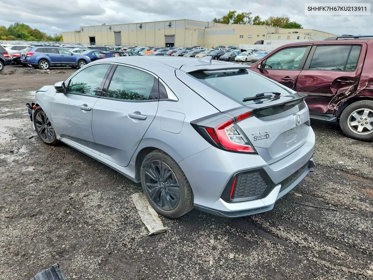 2019 HONDA CIVIC VIN SHHFK7H67KU213911 — фото 2