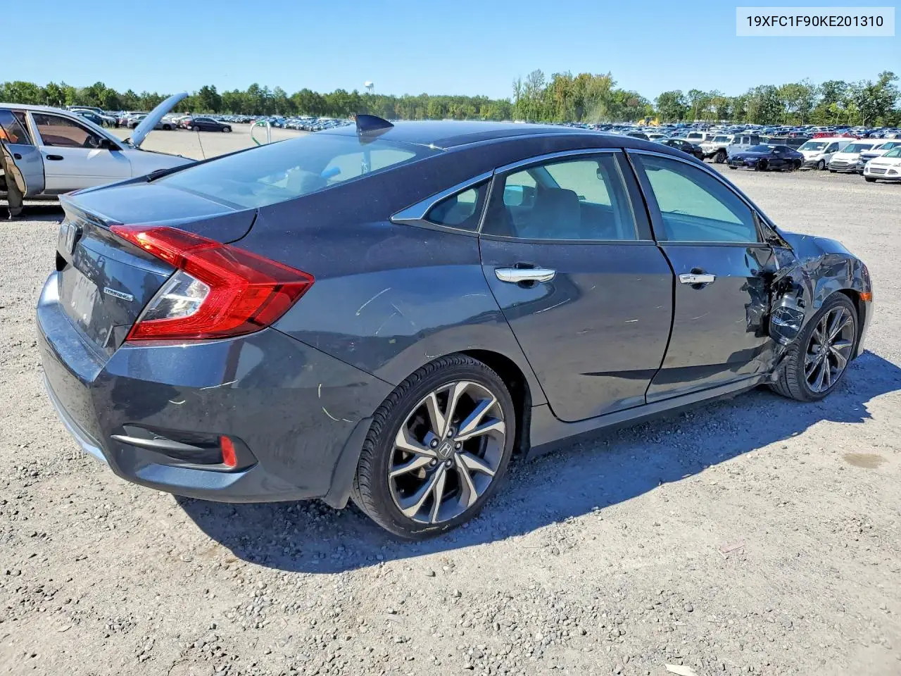 2019 HONDA CIVIC VIN 19XFC1F90KE201310 — фото 3