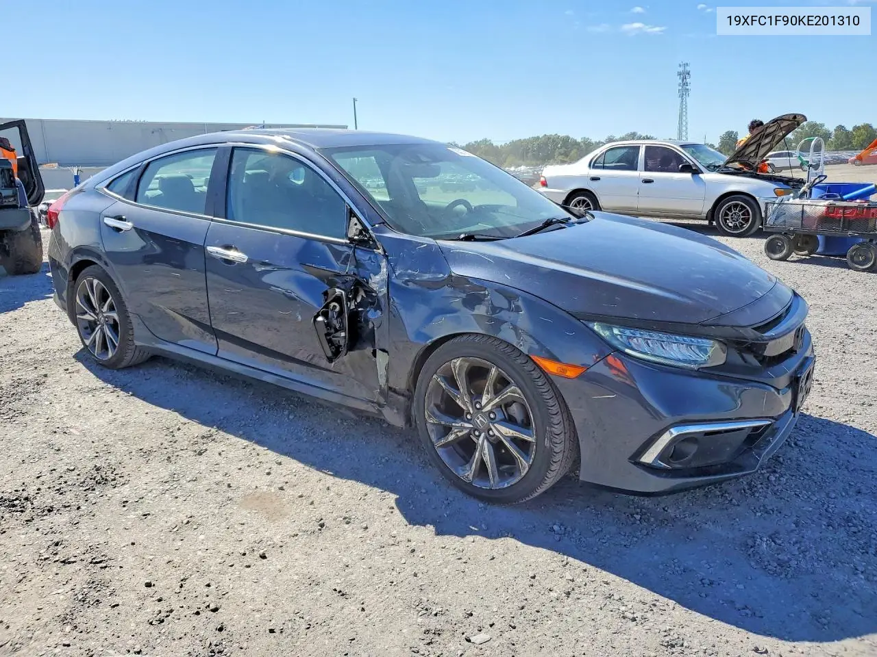 2019 HONDA CIVIC VIN 19XFC1F90KE201310 — фото 4