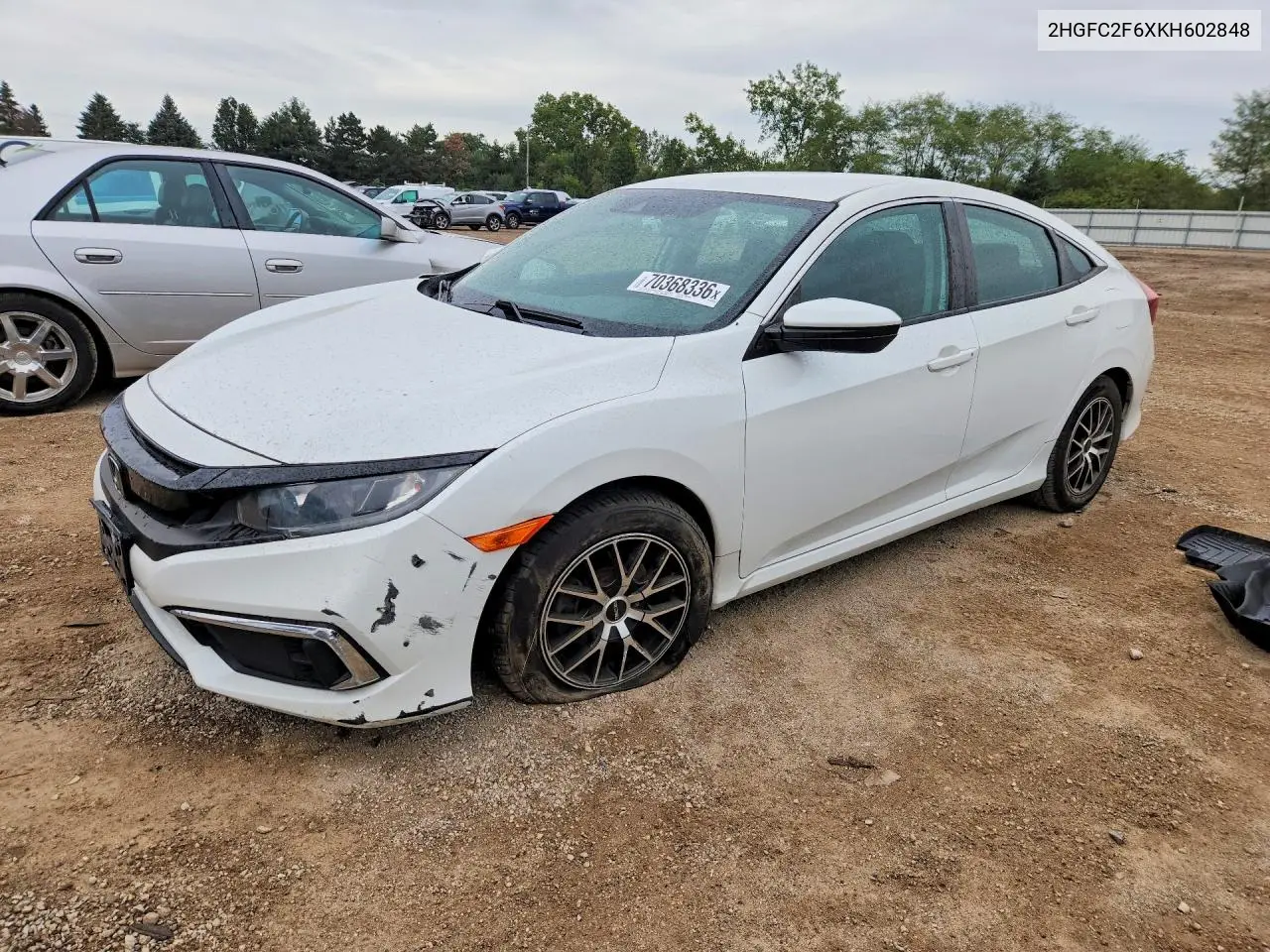 HONDA CIVIC 2019, VIN 2HGFC2F6XKH602848