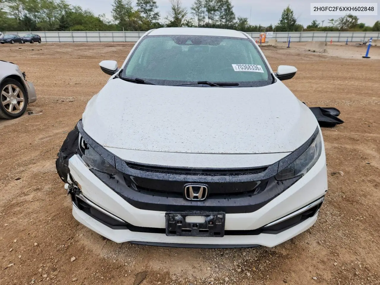 2019 HONDA CIVIC VIN 2HGFC2F6XKH602848 — фото 5