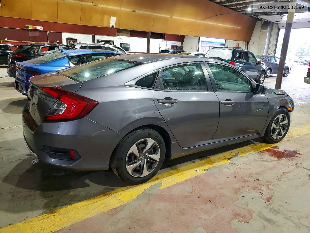 2019 HONDA CIVIC VIN 19XFC2F63KE007589 — фото 3