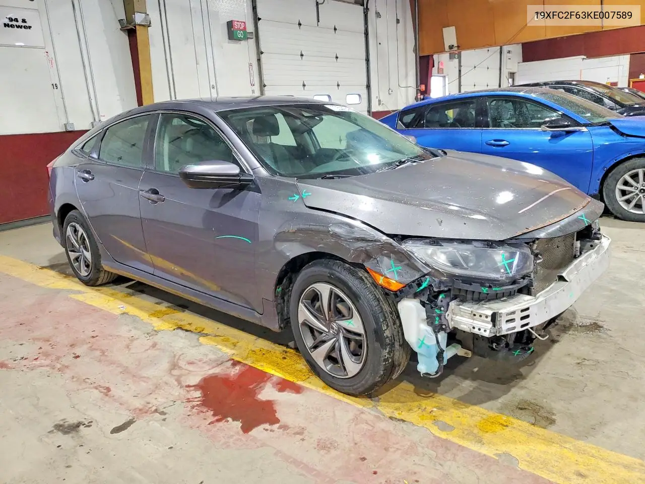 2019 HONDA CIVIC VIN 19XFC2F63KE007589 — фото 4