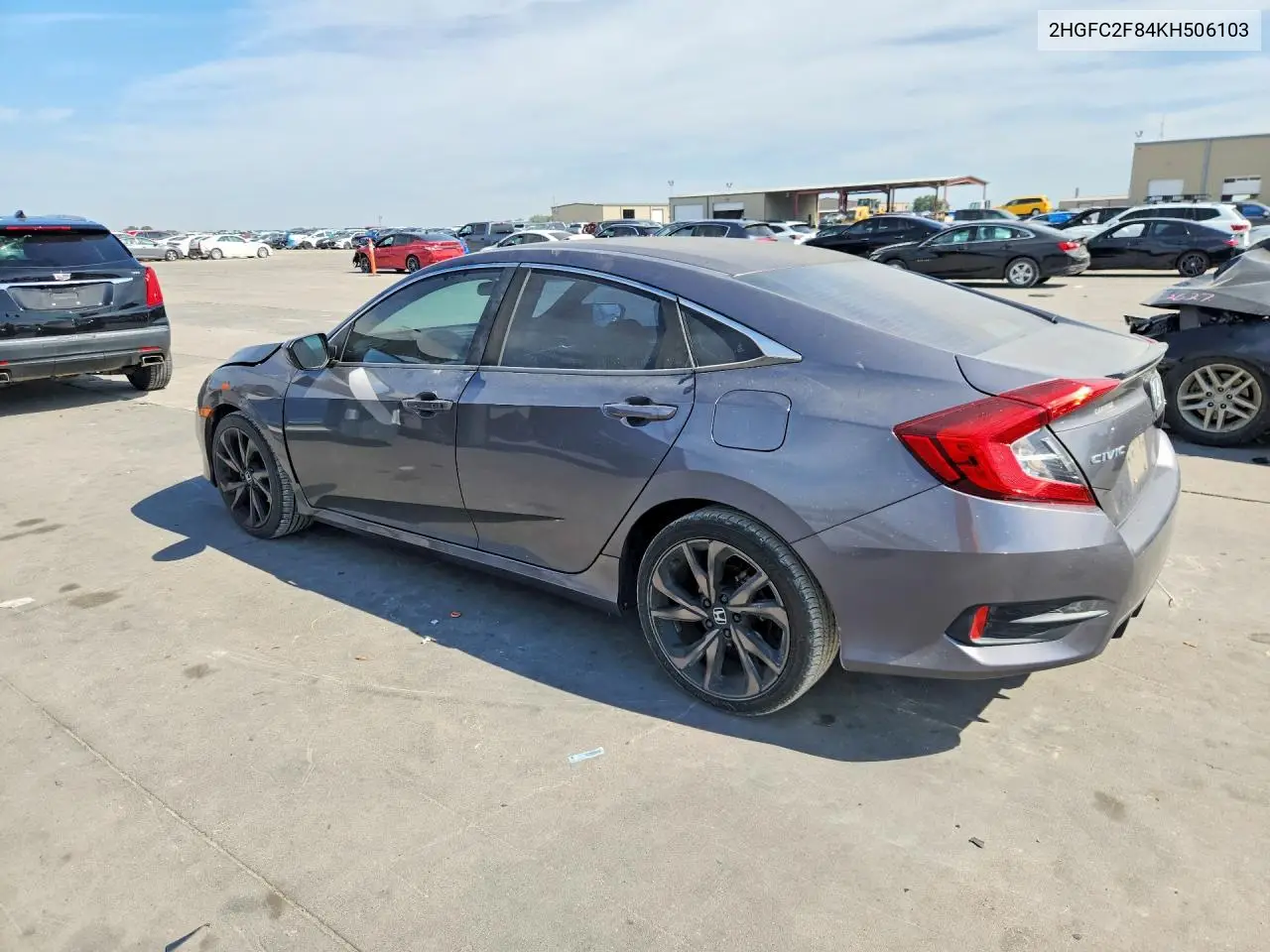 2019 HONDA CIVIC VIN 2HGFC2F84KH506103 — фото 2