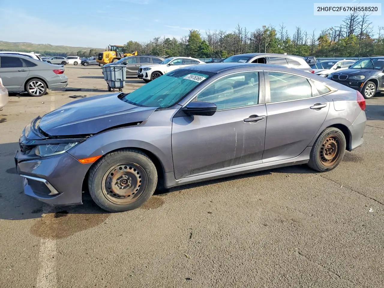 HONDA CIVIC 2019, VIN 2HGFC2F67KH558520