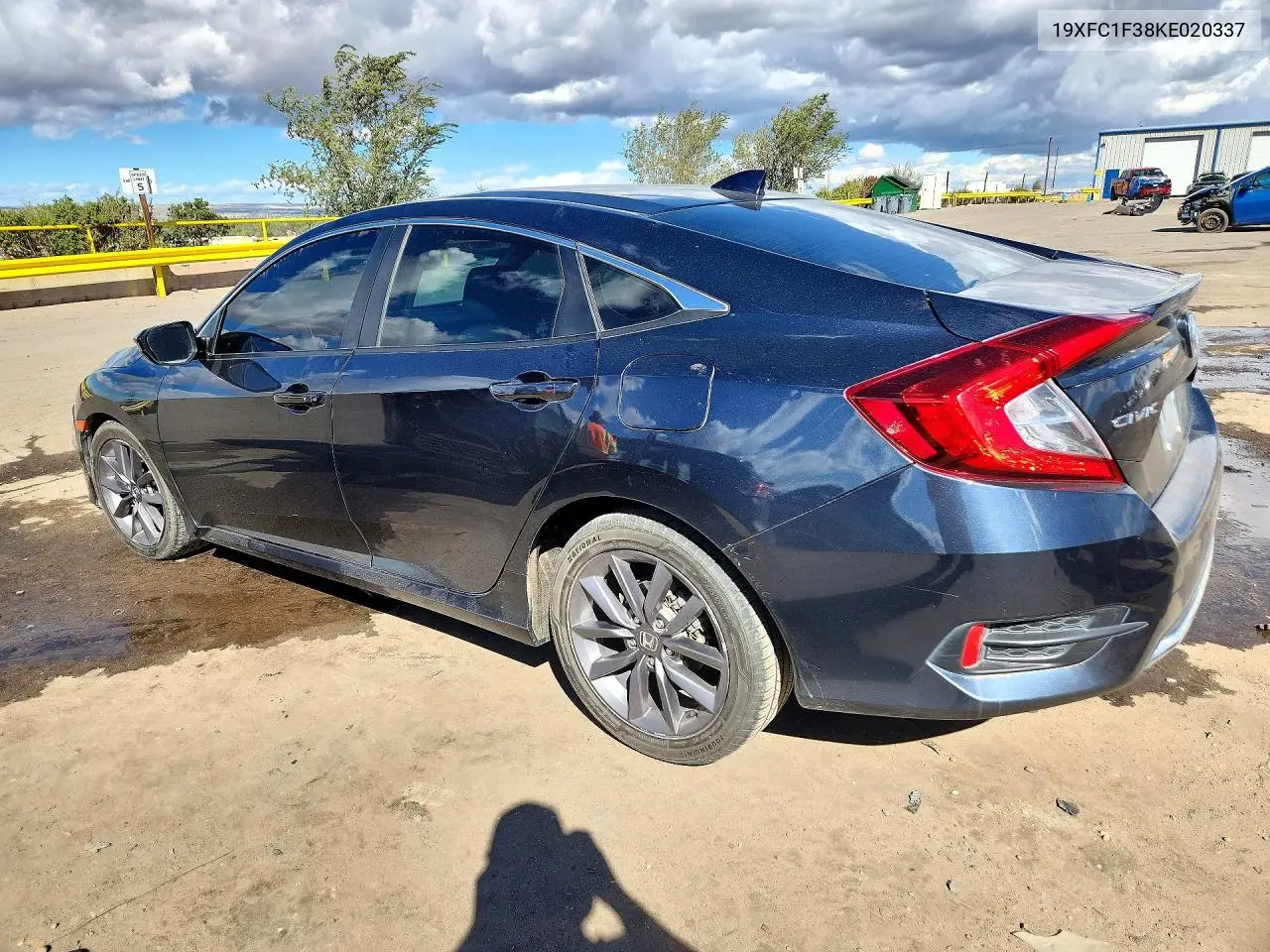2019 HONDA CIVIC VIN 19XFC1F38KE020337 — фото 2
