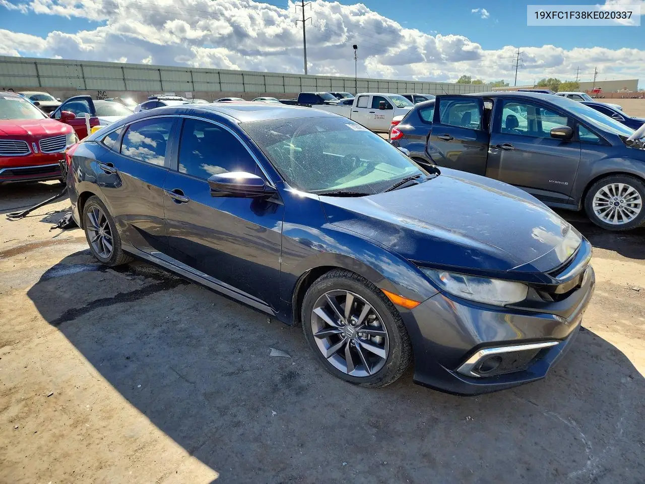 2019 HONDA CIVIC VIN 19XFC1F38KE020337 — фото 4