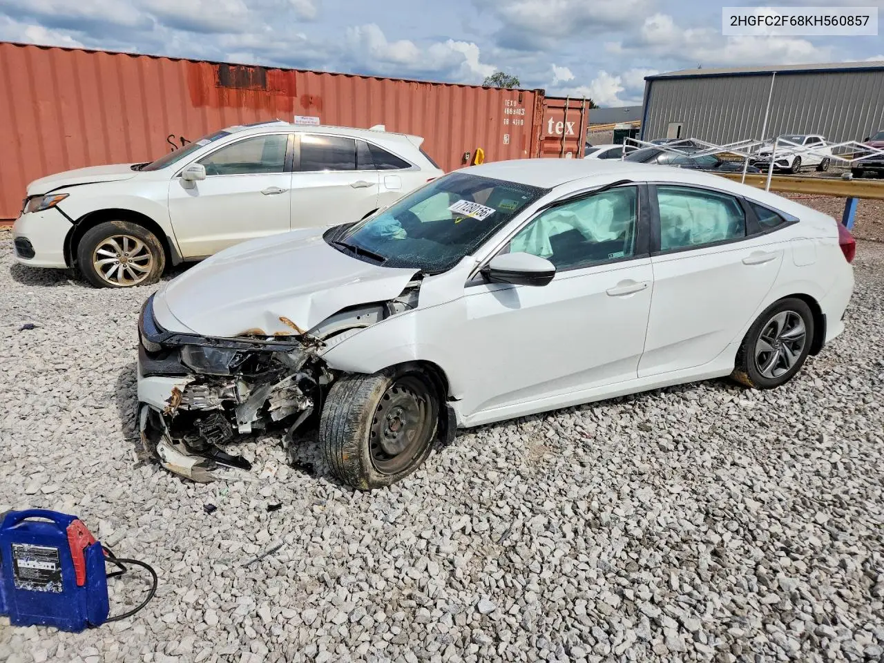 HONDA CIVIC 2019, VIN 2HGFC2F68KH560857