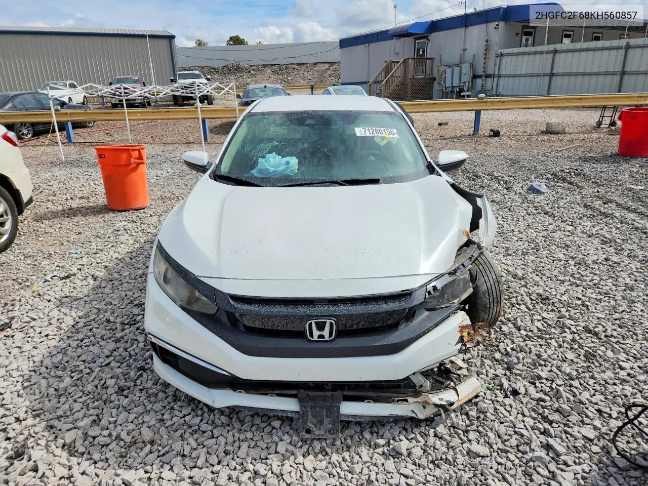 2019 HONDA CIVIC VIN 2HGFC2F68KH560857 — фото 5
